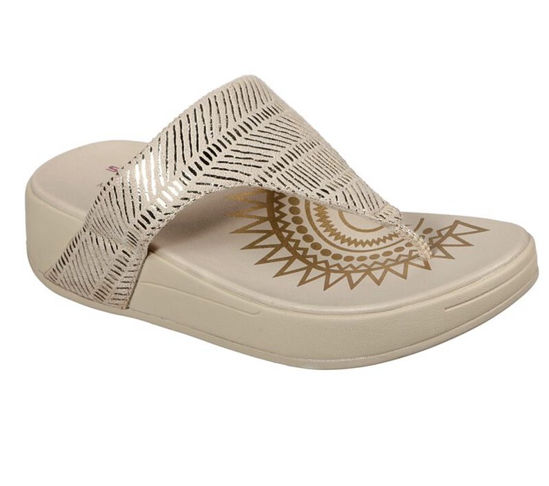 Skechers Dam Beige Flip Flop - Relaxed Fit: Retrogrades - Jupiter - Sverige (NVXGL-3064)